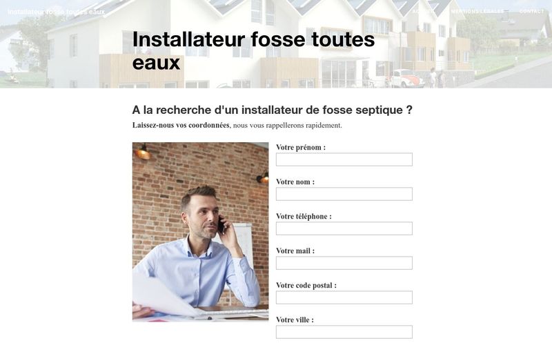 Contacter un installateur de fosse toutes eaux