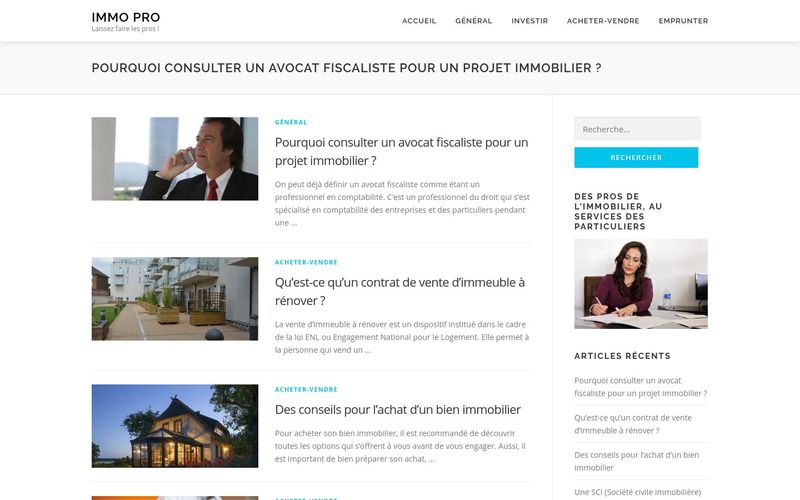 Immo Pro - Laissez faire les pros !