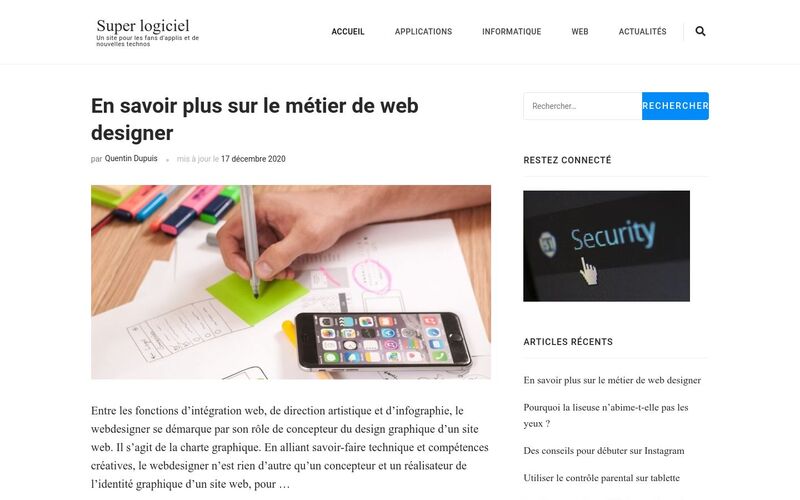 Super logiciel - Un site pour les fans d'applis et de nouvelles technos